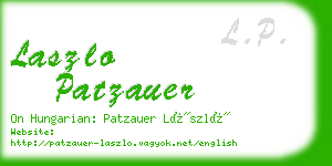 laszlo patzauer business card